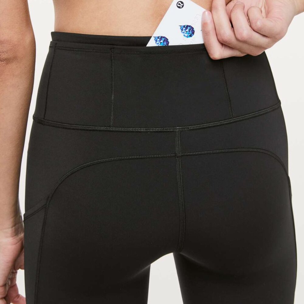 Lululemon Fast & Free Crop II Black Size 4 - Picture 2 of 7